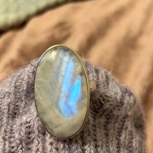 Oval Moonstone Ring 7